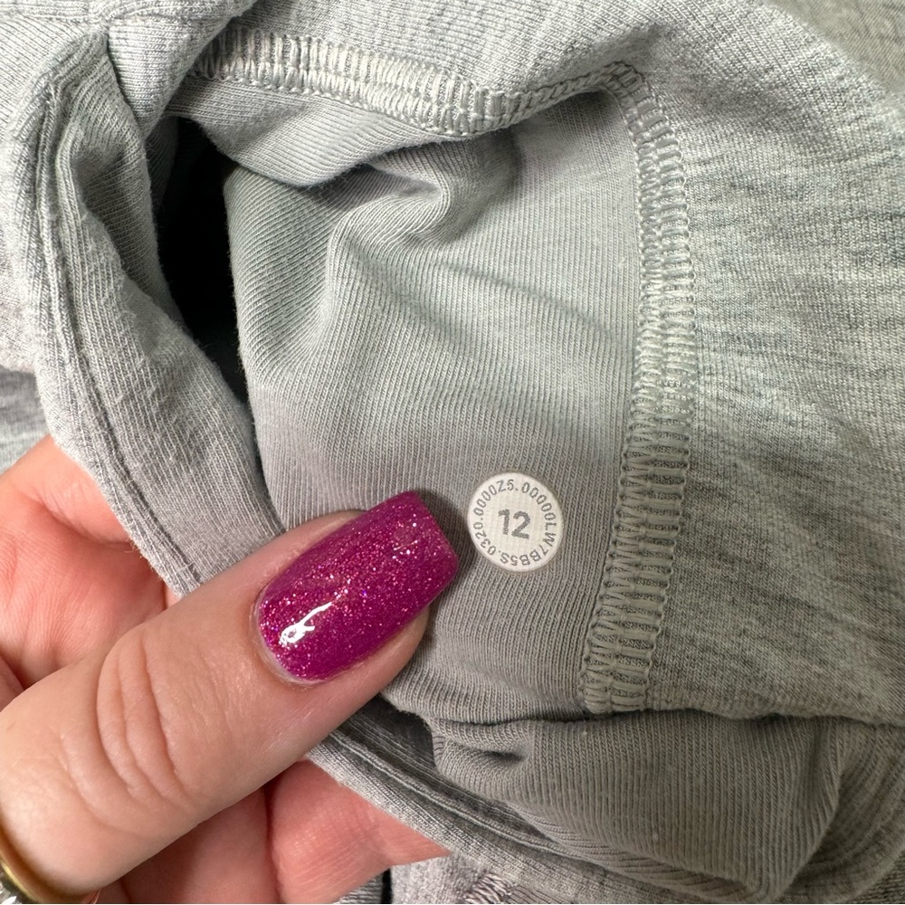 Lululemon Inner Glow High Rise Shorts Gray French Terry Modal 12 - Picture 7 of 7